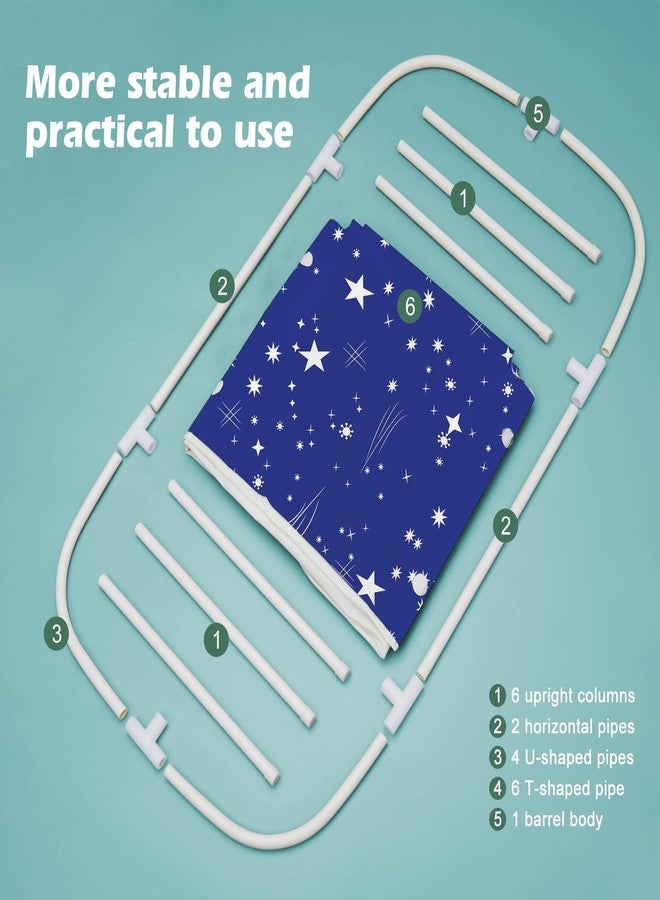 STARBRILLIANT حوض استحمام محمول قابل للطي من ستاربريليانت، حوض استحمام قائم للاستحمام، سهل التجميع، مناسب للسفر والتخييم والأنشطة الخارجية - Image 5